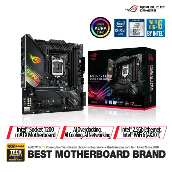 ASUS ROG Strix Z490-F LGA 1200 ATX motherboard